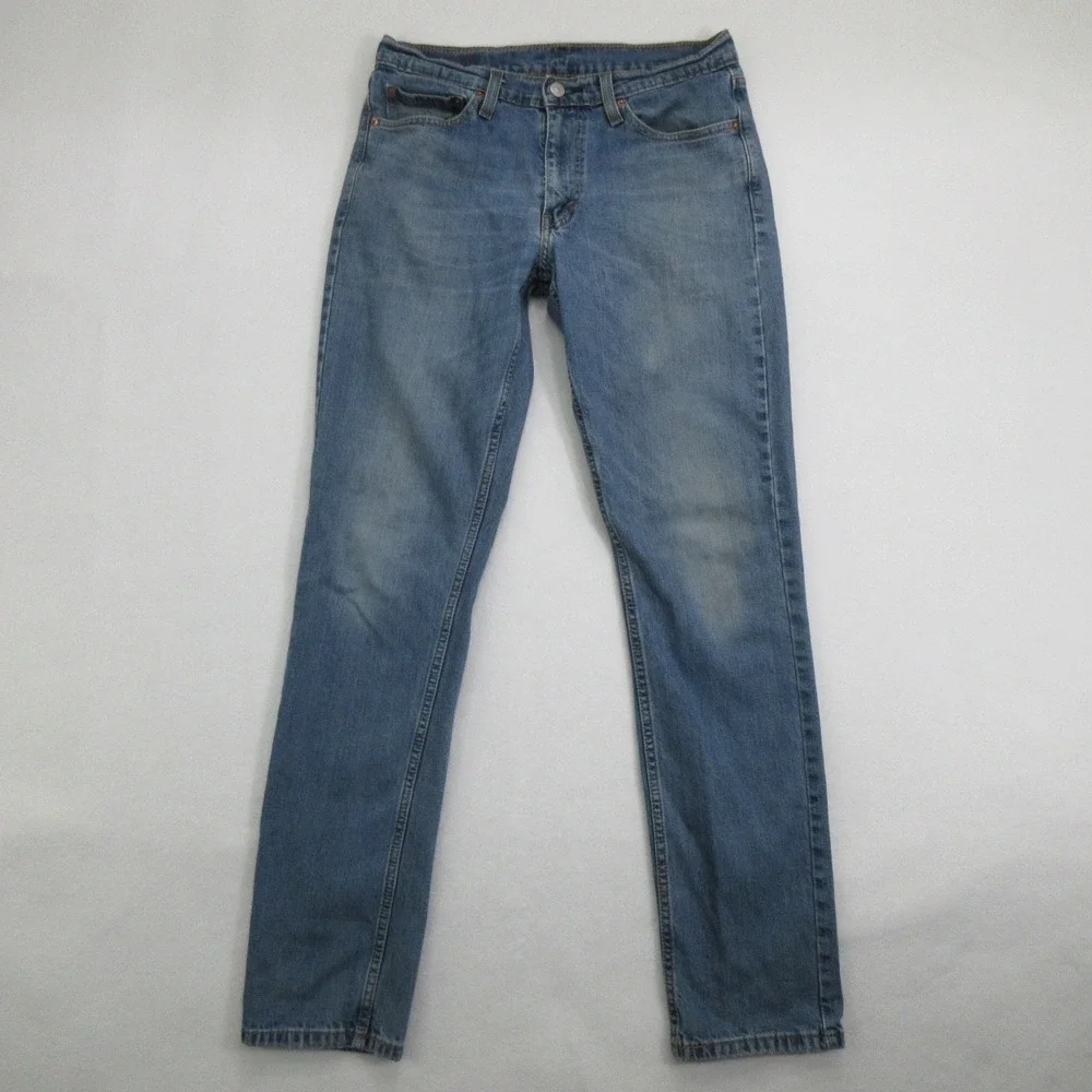 Levi Strauss & Co. Mens Jeans W32 L32 Blue 511 Slim Stretch